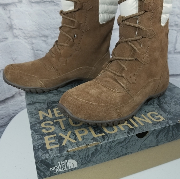 The north face Nuptse Purna II boots brown new size 10 - Picture 3 of 14